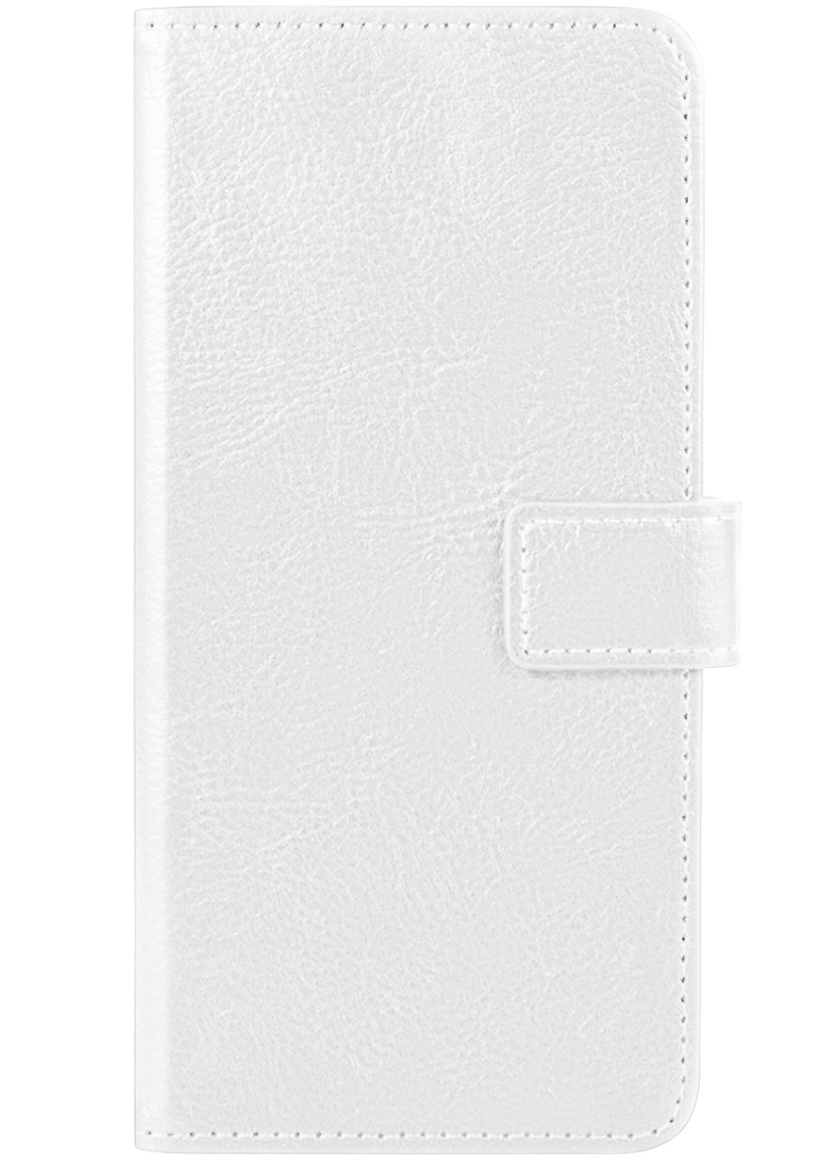 LUQ Hoesje Geschikt voor Samsung S22 Ultra Hoesje Book Case Hoes Wallet Cover - Hoes Geschikt voor Samsung Galaxy S22 Ultra Hoesje Bookcase Hoes - Wit