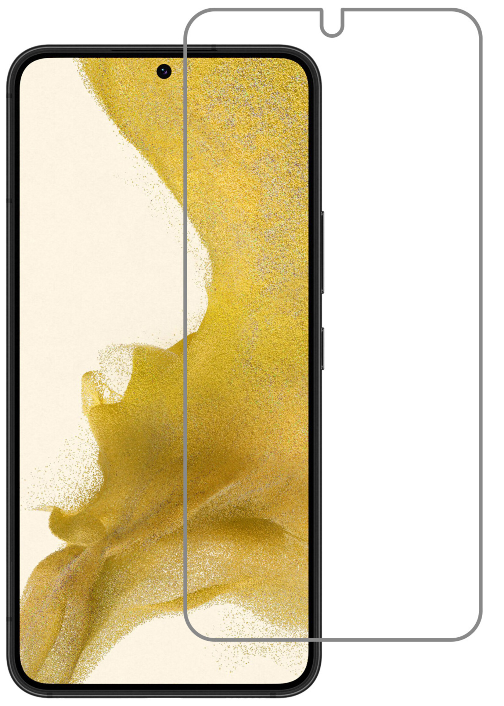 LUQ Screenprotector Geschikt voor Samsung S22 Screenprotector Beschermglas Gehard Glas - Screenprotector Geschikt voor Samsung Galaxy S22 Screenprotector Glas