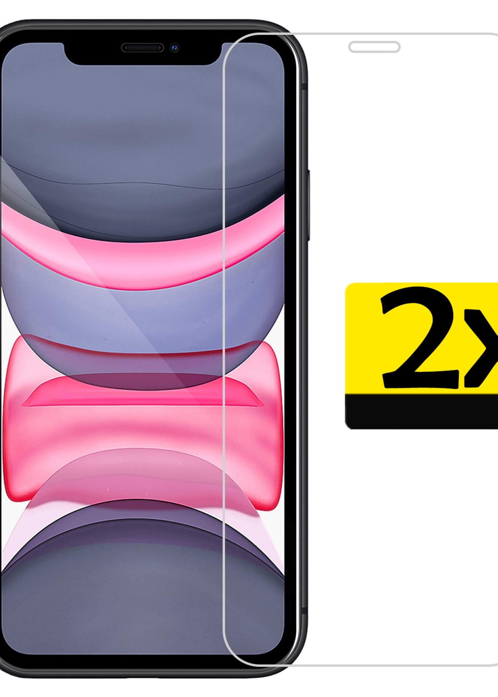 LUQ Screenprotector Geschikt voor iPhone X Screenprotector Volledig - Screenprotector Geschikt voor iPhone X Screenprotector Bescherm Glas - 2 Stuks