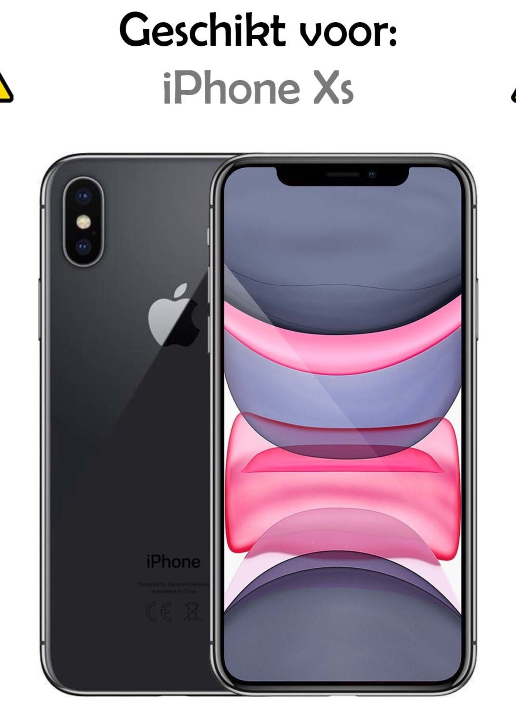 LUQ Screenprotector Geschikt voor iPhone Xs Screenprotector Volledig - Screenprotector Geschikt voor iPhone Xs Screenprotector Bescherm Glas