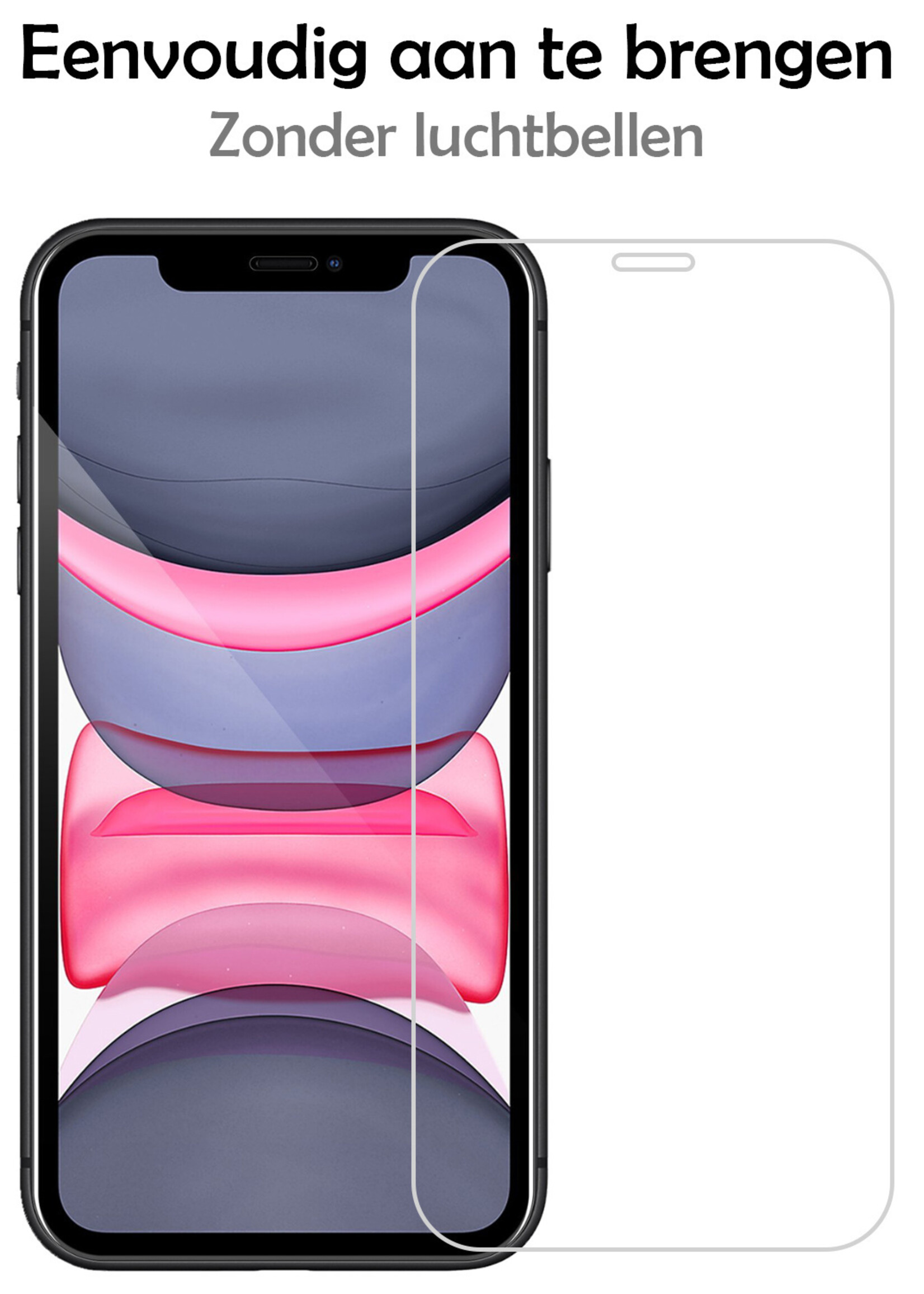 LUQ Screenprotector Geschikt voor iPhone X/Xs Screenprotector Volledig - Screenprotector Geschikt voor iPhone X/Xs Screenprotector Bescherm Glas - 3 Stuks