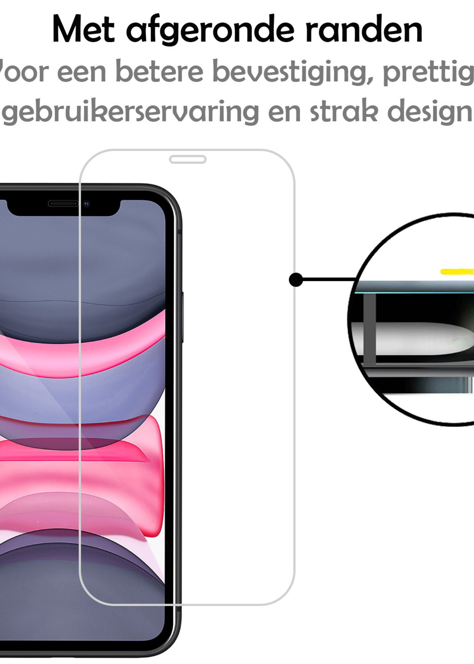 LUQ Screenprotector Geschikt voor iPhone X/Xs Screenprotector Volledig - Screenprotector Geschikt voor iPhone X/Xs Screenprotector Bescherm Glas - 3 Stuks