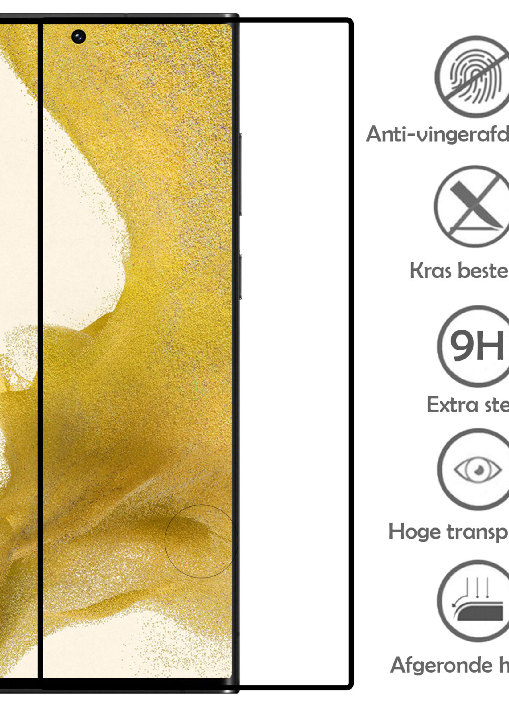 LUQ Hoesje Geschikt voor Samsung S22 Ultra Hoesje Siliconen Case Met 2x Screenprotector - Hoes Geschikt voor Samsung Galaxy S22 Ultra Hoes Siliconen - Groen