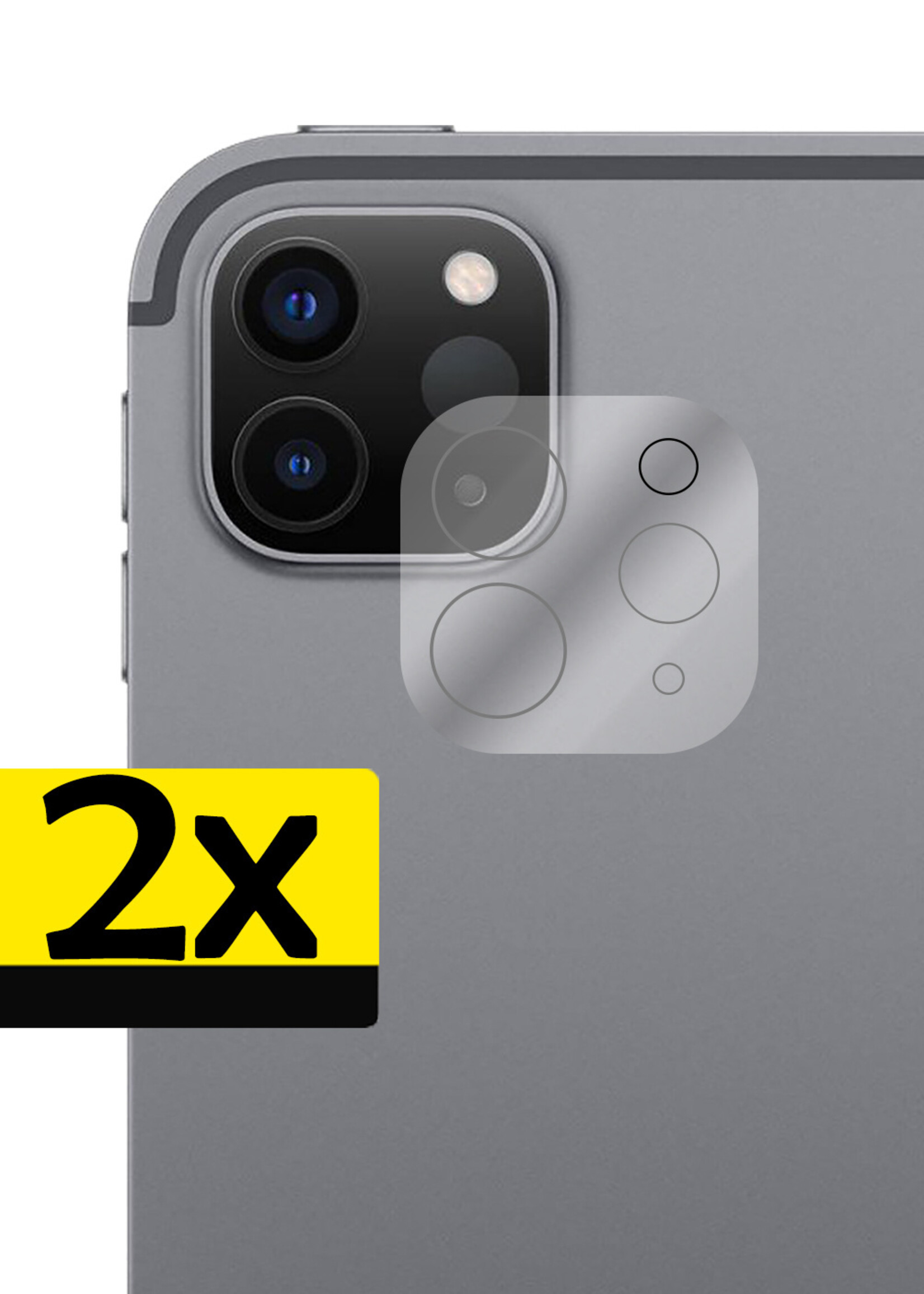 LUQ Screenprotector Geschikt voor iPad Pro 2021 (12,9 inch) Camera Screenprotector Tempered Glass - Screenprotector Geschikt voor iPad Pro 12,9 inch (2021) Screenprotector Camera Screenprotector - 2 Stuks