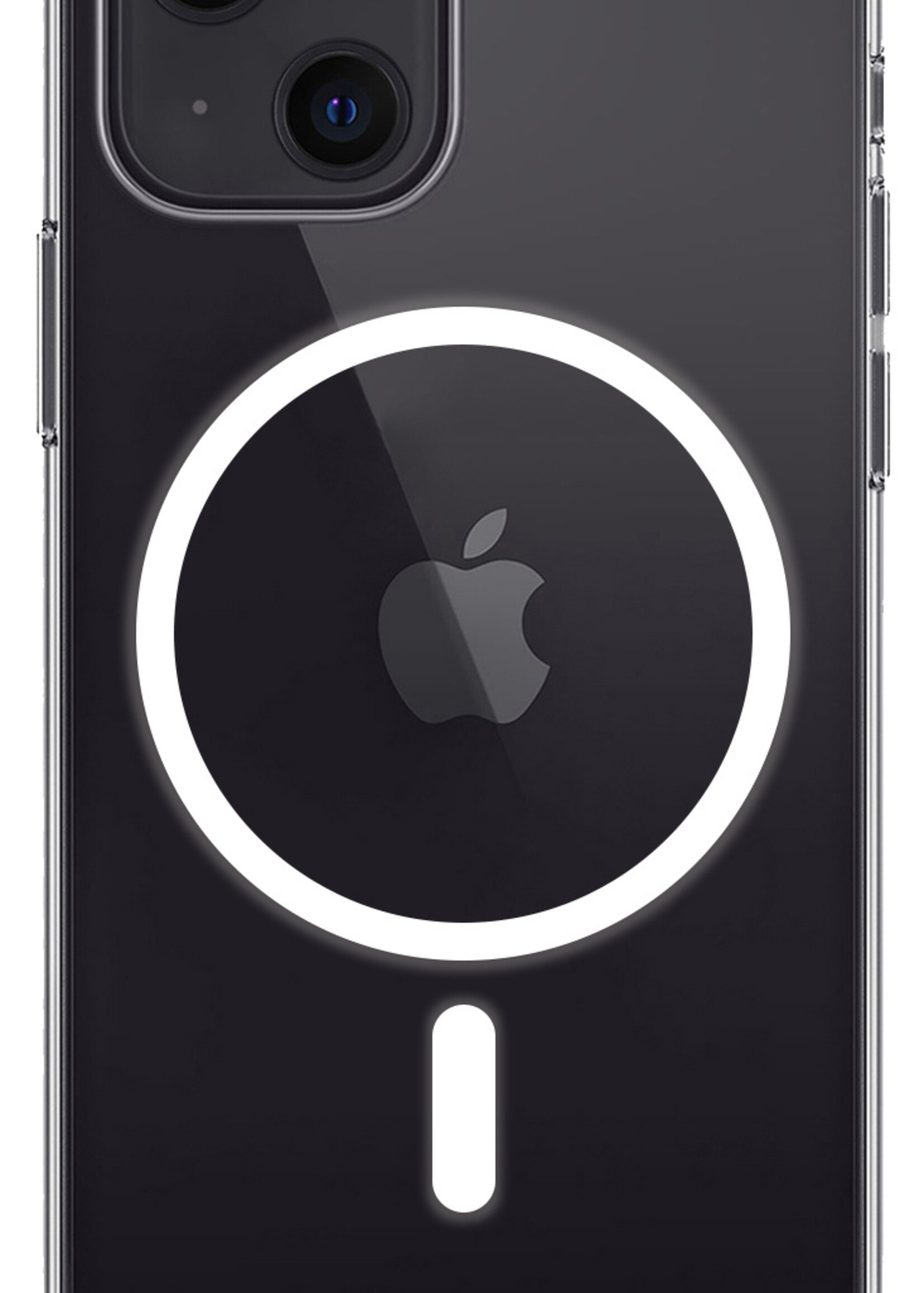 LUQ Hoesje Geschikt voor iPhone 13 Hoesje Geschikt voor Magsafe Shockproof Case - Hoes Geschikt voor iPhone 13 Hoesje Magsafe Shock Proof - Transparant - 2 Stuks