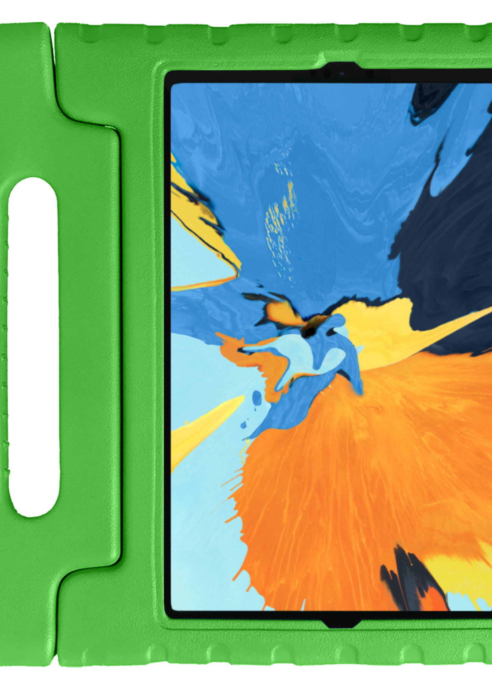 LUQ Hoes Geschikt voor iPad Pro 2020 (11 inch) Hoes Kinder Hoesje Kids Case Kinderhoes Shockproof - Hoesje Geschikt voor iPad Pro 11 inch (2020) Hoesje Kidscase - Groen