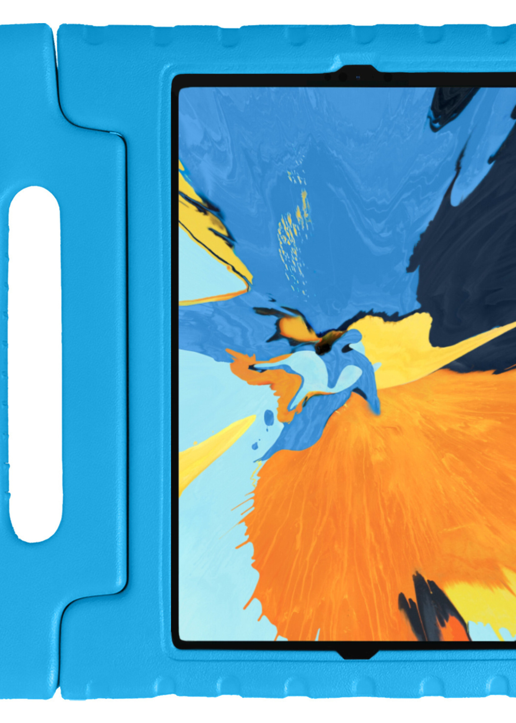 LUQ Hoes Geschikt voor iPad Pro 2020 (11 inch) Hoes Kinder Hoesje Kids Case Kinderhoes Shockproof - Hoesje Geschikt voor iPad Pro 11 inch (2020) Hoesje Kidscase - Blauw