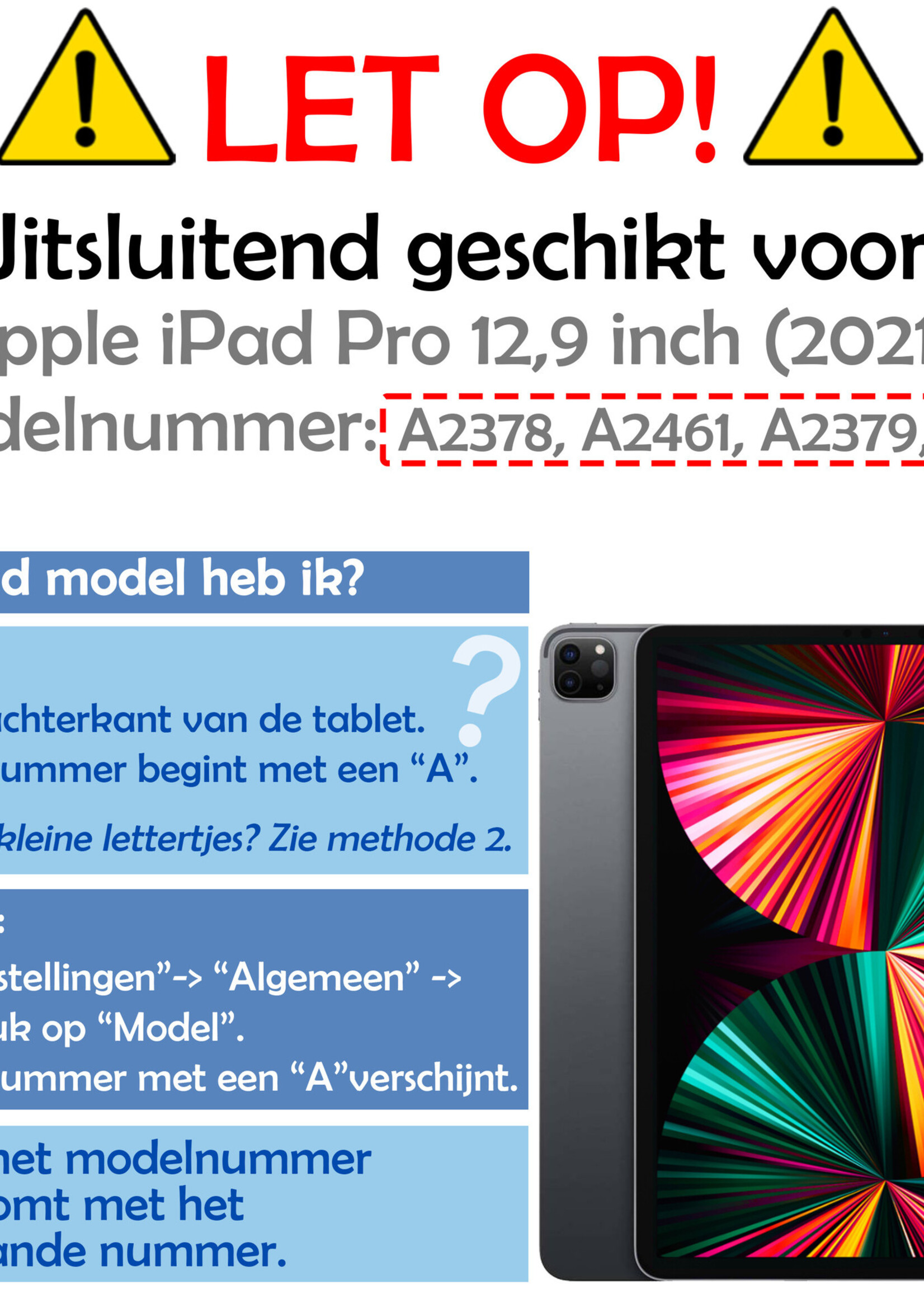 LUQ Screenprotector Geschikt voor iPad Pro 2021 (12,9 inch) Camera Screenprotector Tempered Glass - Screenprotector Geschikt voor iPad Pro 12,9 inch (2021) Screenprotector Camera Screenprotector - 2 Stuks