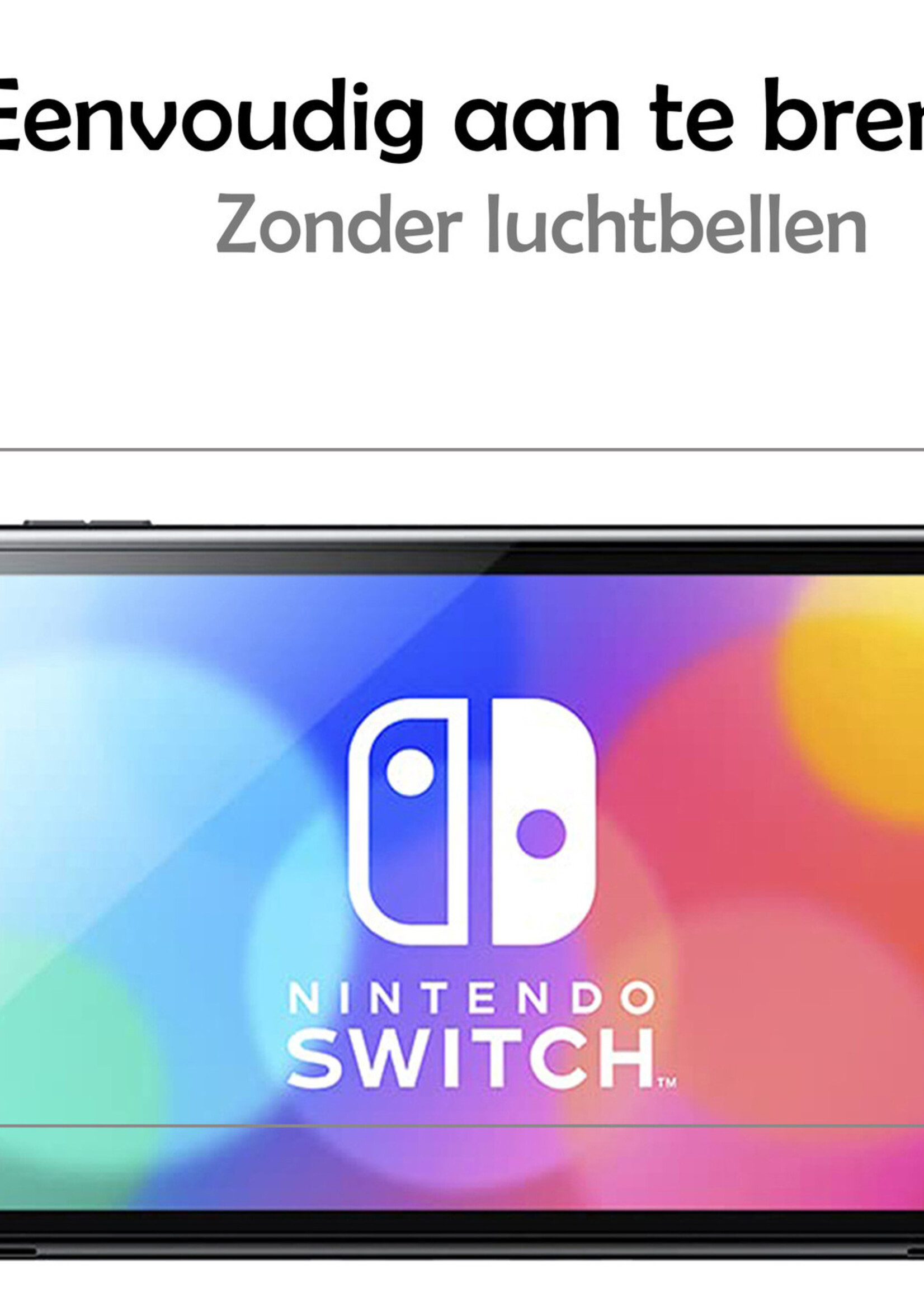 LUQ Screenprotector Geschikt voor Nintendo Switch Screenprotector Gehard Glas Beschermglas