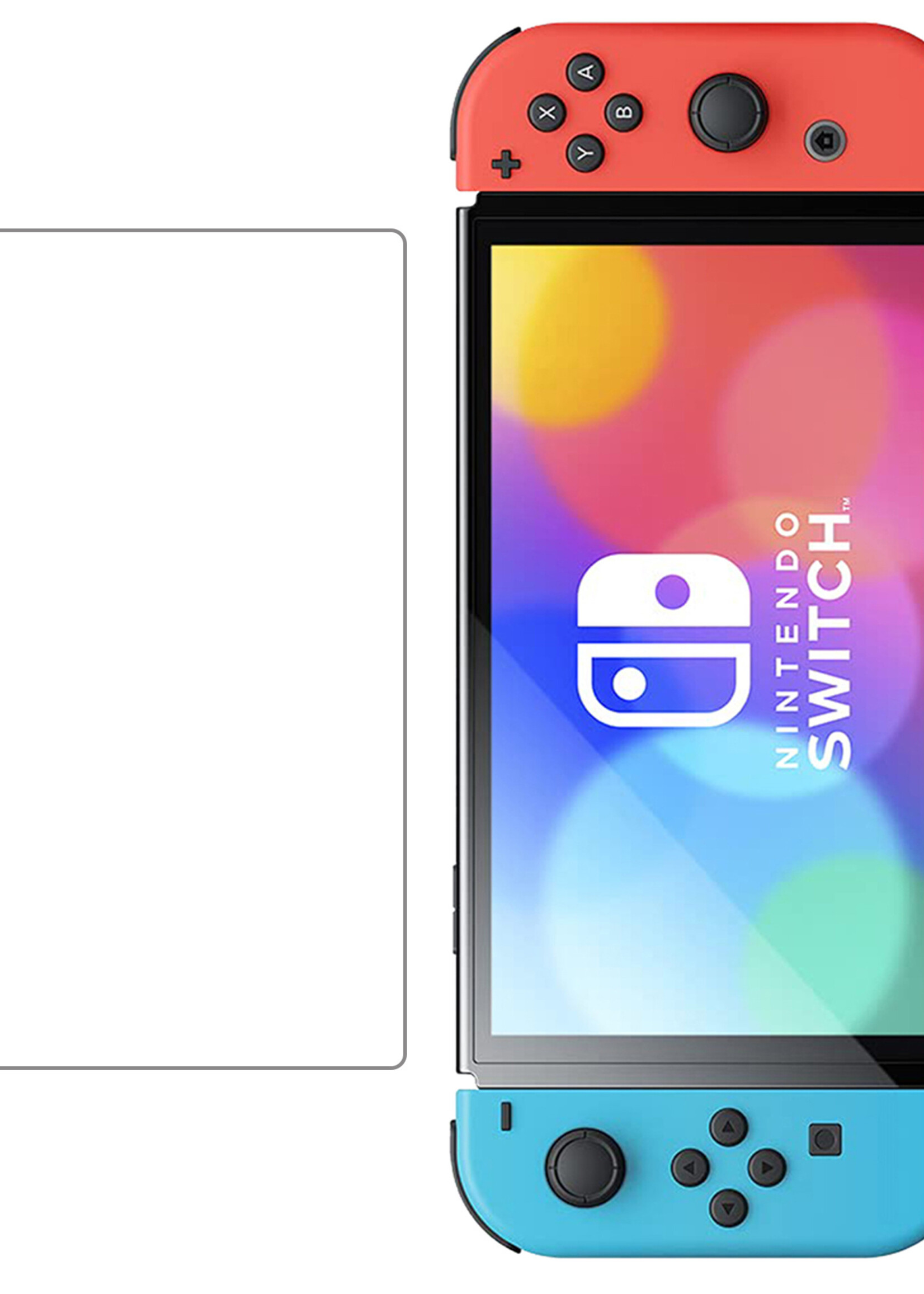 LUQ Screenprotector Geschikt voor Nintendo Switch Screenprotector Gehard Glas Beschermglas - 3 Stuks