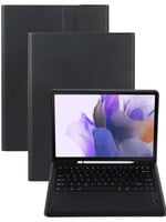 LUQ Samsung Galaxy Tab S7 FE Toetsenbord Hoes - Zwart