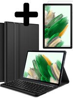 LUQ LUQ Samsung Galaxy Tab A8 2021 Toetsenbord Hoes Met Screenprotector - Zwart