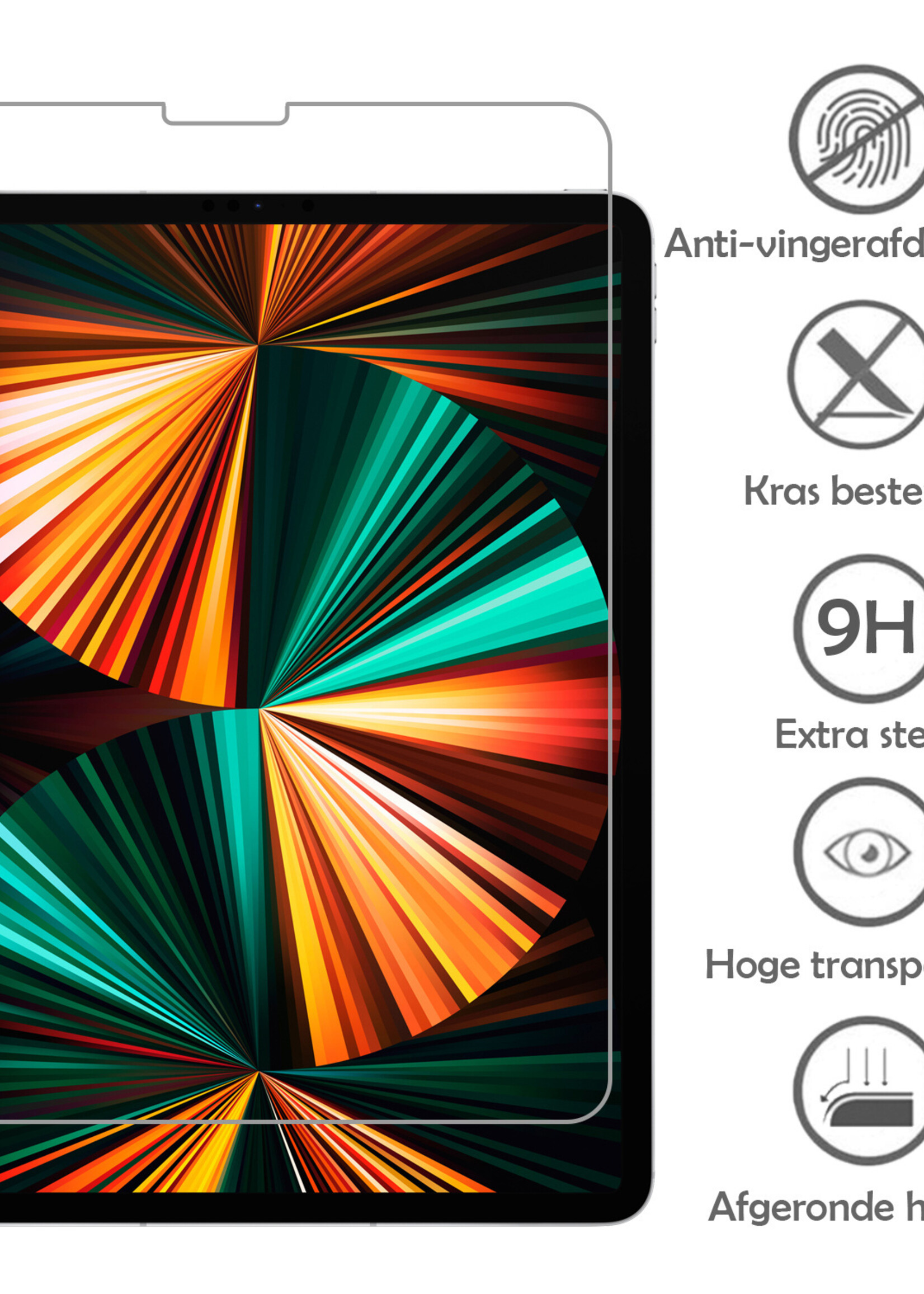 LUQ Hoes Geschikt voor iPad Pro 2018 (11 inch) Hoes Keyboard Cover Toetsenbord Hoesje Met Screenprotector - Hoesje Geschikt voor iPad Pro 11 inch (2018) Toetsenbord Hoes - Zwart