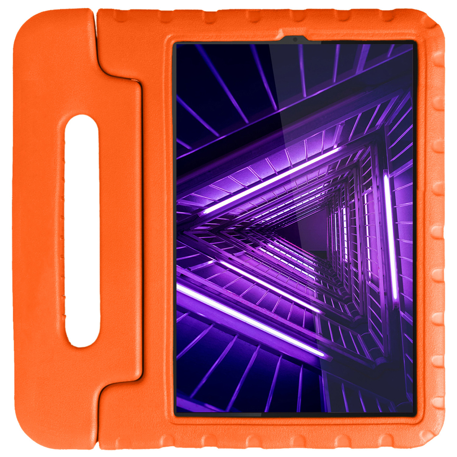 Stootvaste Kinderhoes Voor Lenovo Tab One / K9 8.7″ 2025 – Met Draaggreep & Standaard – Rozenrood – Ideaal Voor Onderweg