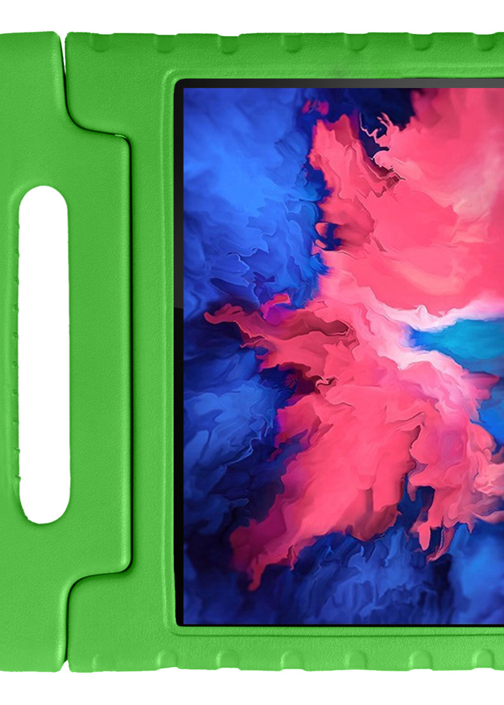 LUQ Hoes Geschikt voor Lenovo Tab P11 Hoes Kinder Hoesje Kids Case Kinderhoes Shockproof - Hoesje Geschikt voor Lenovo Tab P11 Hoesje Kidscase - Groen