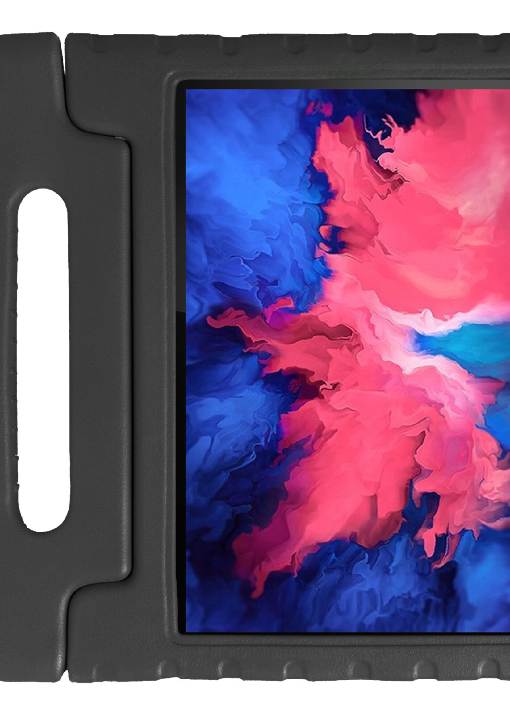 LUQ Hoes Geschikt voor Lenovo Tab P11 Hoes Kinder Hoesje Kids Case Kinderhoes Shockproof - Hoesje Geschikt voor Lenovo Tab P11 Hoesje Kidscase - Zwart