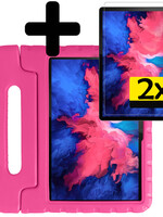 LUQ LUQ Lenovo Tab P11 Kinderhoes Met 2x Screenprotector - Roze