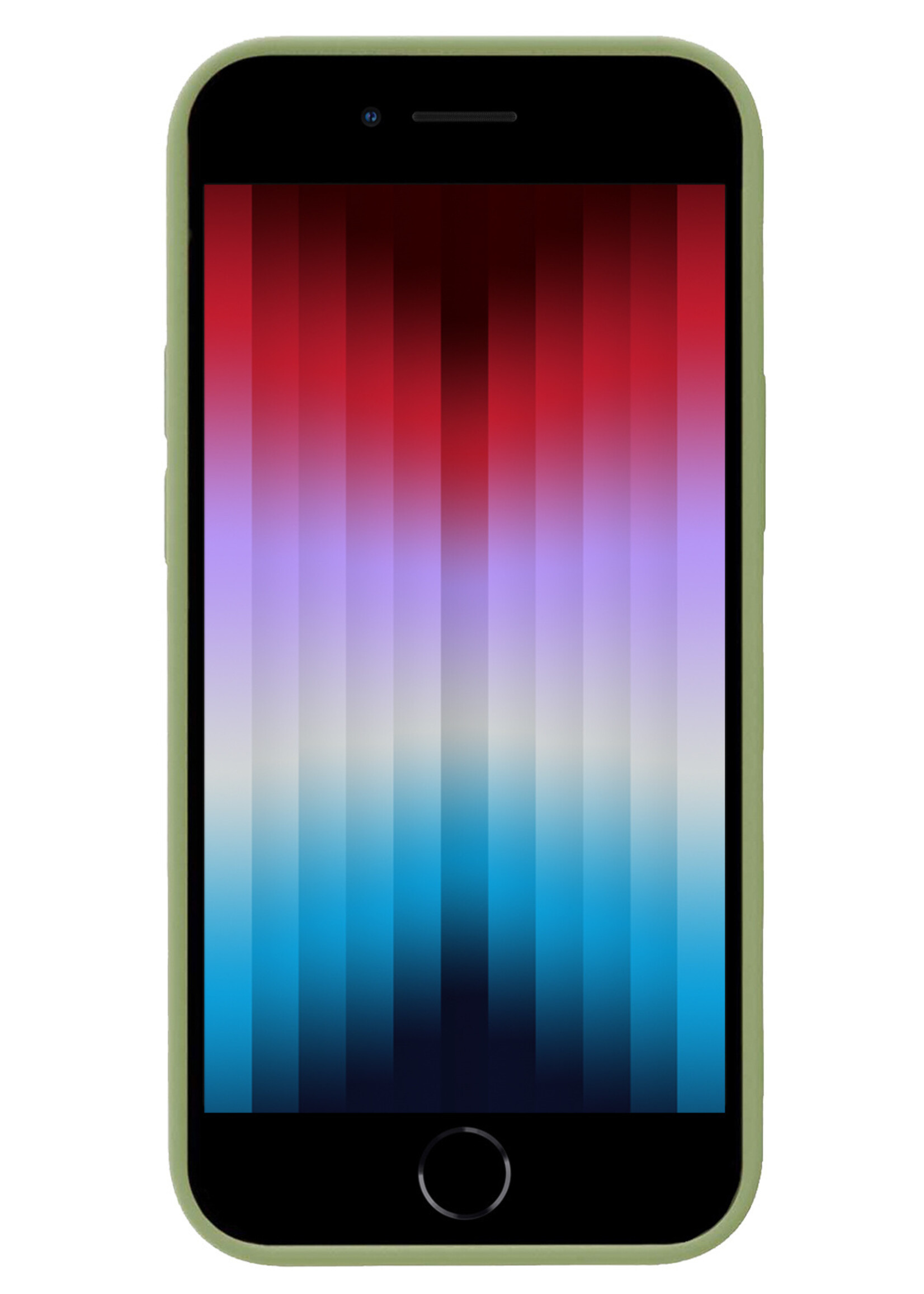 LUQ Hoesje Geschikt voor iPhone SE 2022 Hoesje Siliconen Case - Hoes Geschikt voor iPhone SE (2022) Hoes Siliconen - Groen