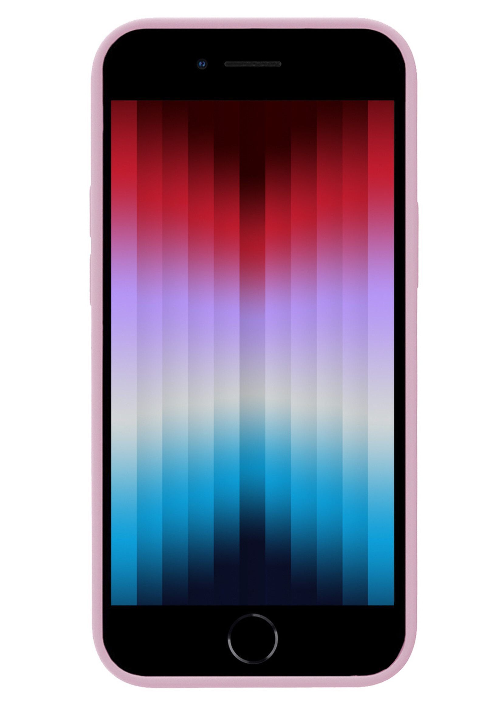 LUQ Hoesje Geschikt voor iPhone SE 2022 Hoesje Siliconen Case - Hoes Geschikt voor iPhone SE (2022) Hoes Siliconen - Lila