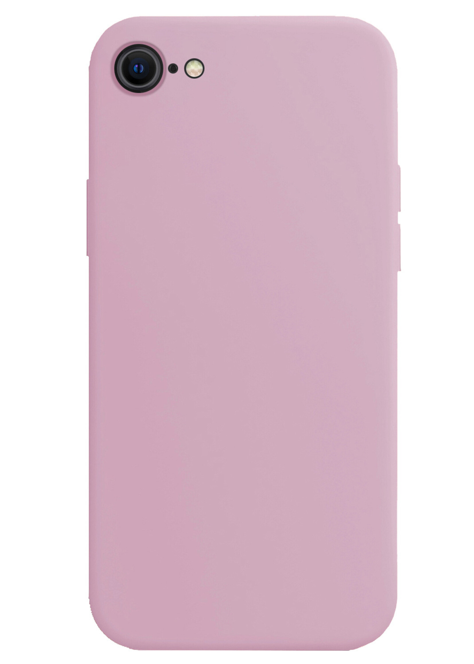 LUQ Hoesje Geschikt voor iPhone SE 2022 Hoesje Siliconen Case - Hoes Geschikt voor iPhone SE (2022) Hoes Siliconen - Lila