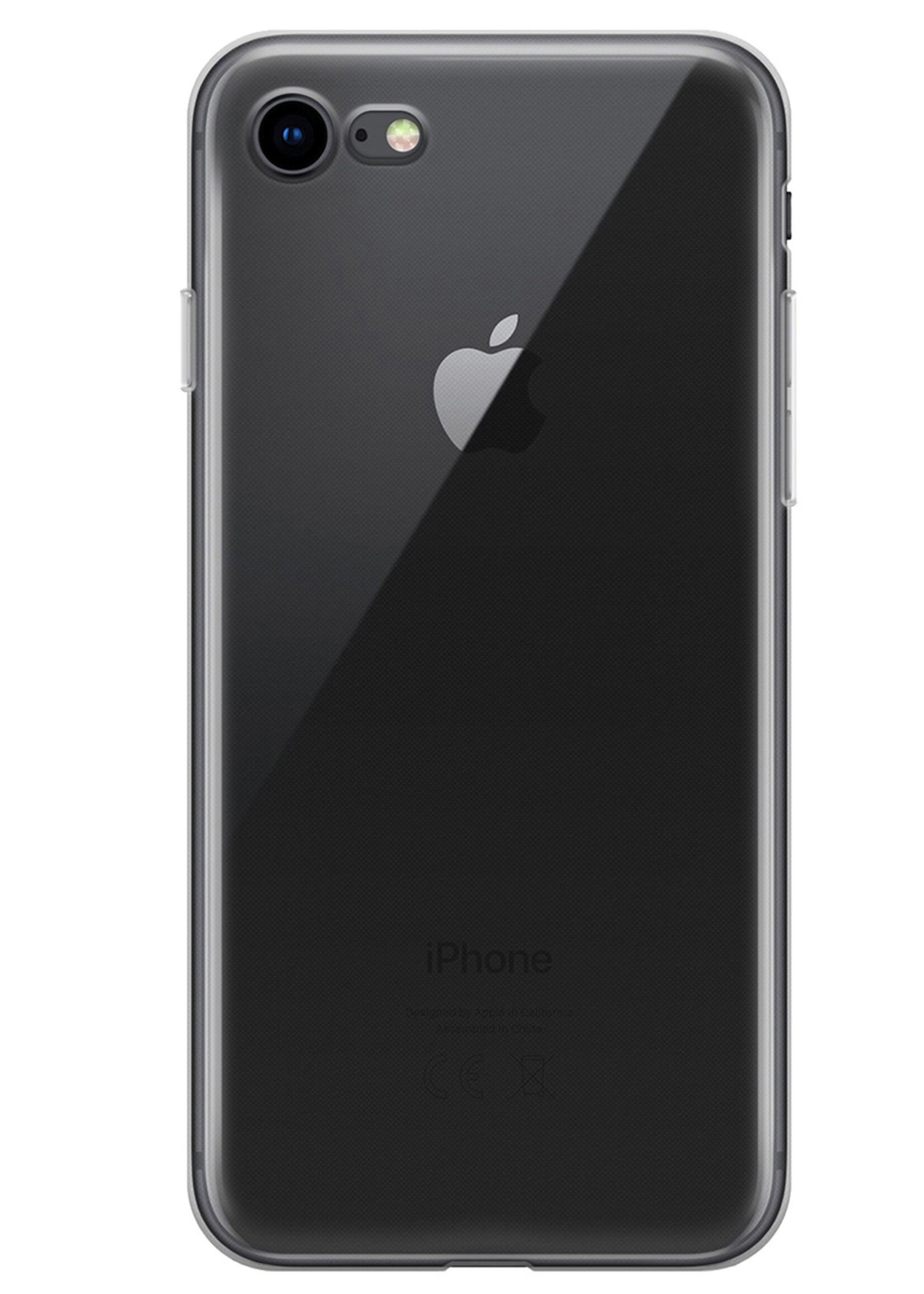 LUQ Hoesje Geschikt voor iPhone SE 2022 Hoesje Siliconen Case - Hoes Geschikt voor iPhone SE (2022) Hoes Siliconen - Transparant