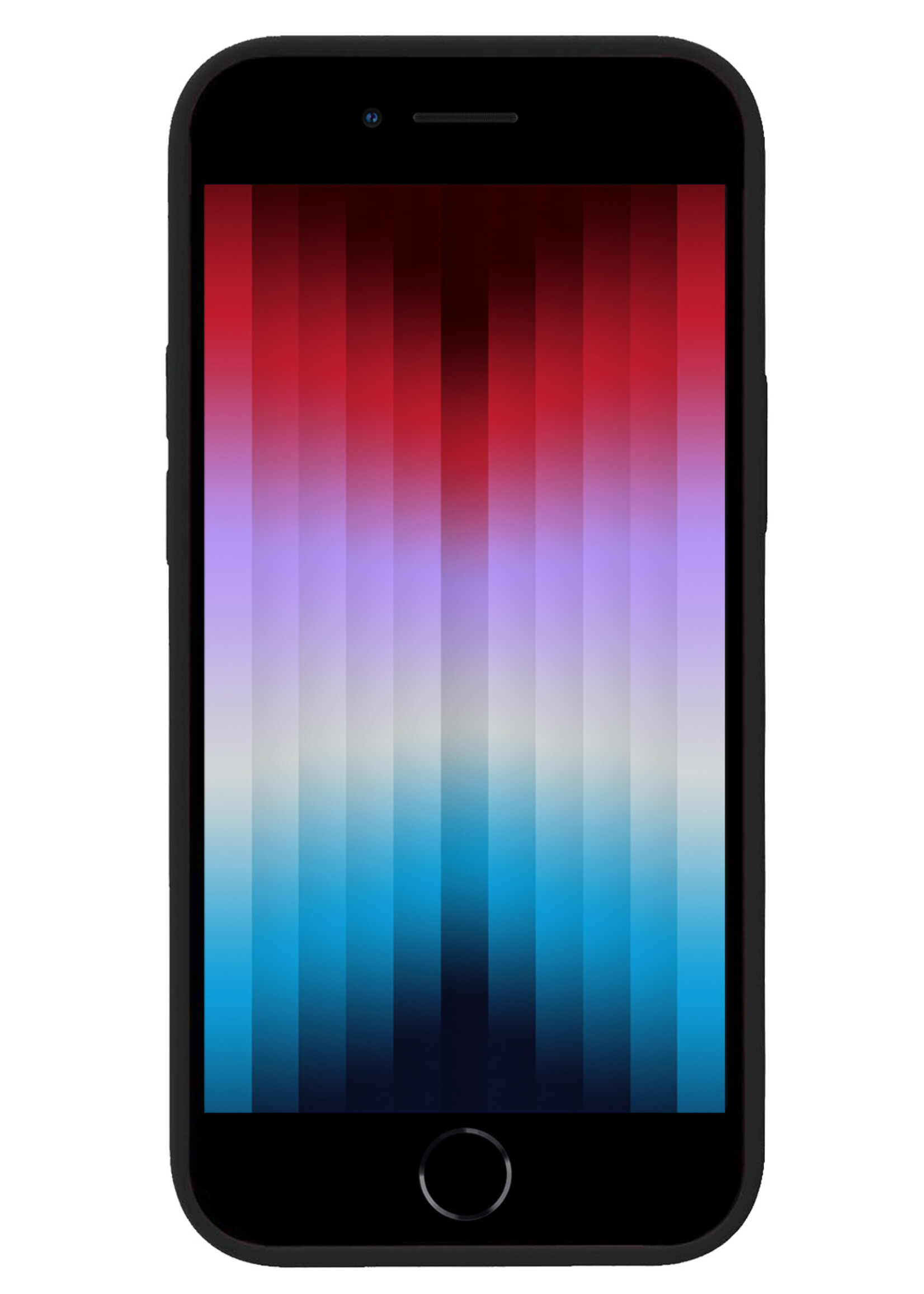 LUQ Hoesje Geschikt voor iPhone SE 2022 Hoesje Siliconen Case - Hoes Geschikt voor iPhone SE (2022) Hoes Siliconen - Zwart