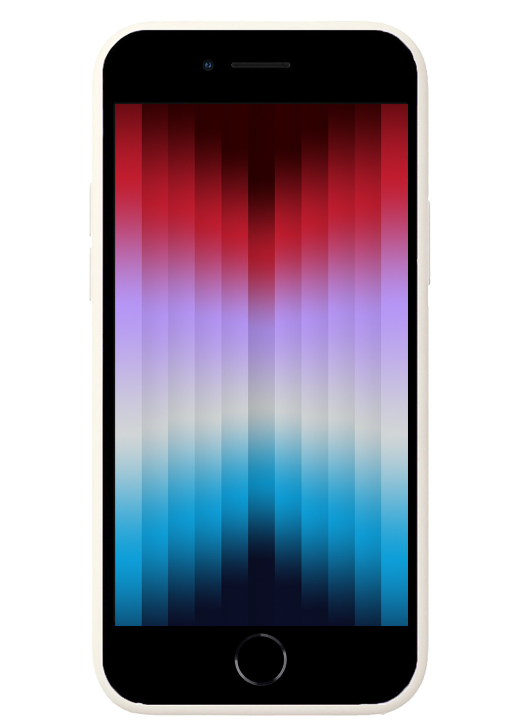 LUQ Hoesje Geschikt voor iPhone SE 2022 Hoesje Siliconen Case - Hoes Geschikt voor iPhone SE (2022) Hoes Siliconen - Wit - 2 Stuks