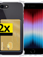 LUQ LUQ iPhone SE 2022 Hoesje Pashouder - 2 PACK