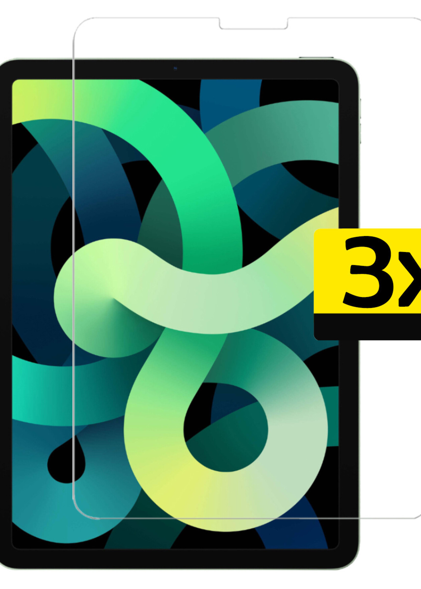 LUQ Screenprotector Geschikt voor iPad Air 2022 Screenprotector Bescherm Glas Tempered Glass Screen Protector - Screen Protector Geschikt voor iPad Air 2022 Screenprotector - 3 Stuks