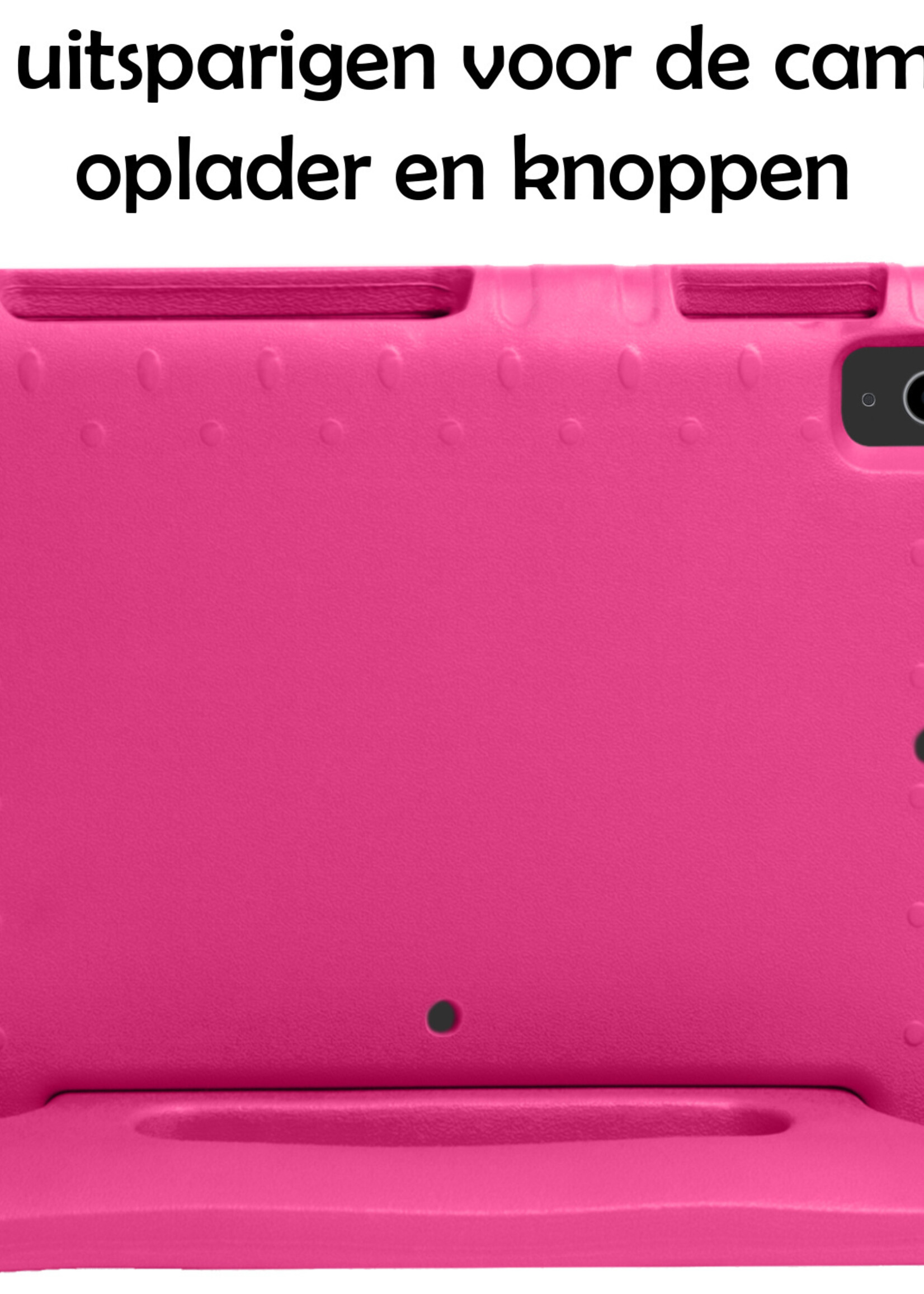 LUQ Hoes Geschikt voor iPad Air 2022 Hoes Kinder Hoesje Kids Case Kinderhoes Shockproof - Hoesje Geschikt voor iPad Air 5 2022 Hoesje Kidscase - Roze