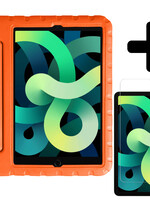 LUQ LUQ iPad Air 5 Kinderhoes Met Screenprotector - Oranje
