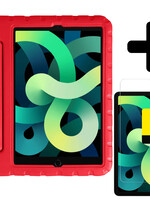 LUQ LUQ iPad Air 5 Kinderhoes Met 2x Screenprotector - Rood