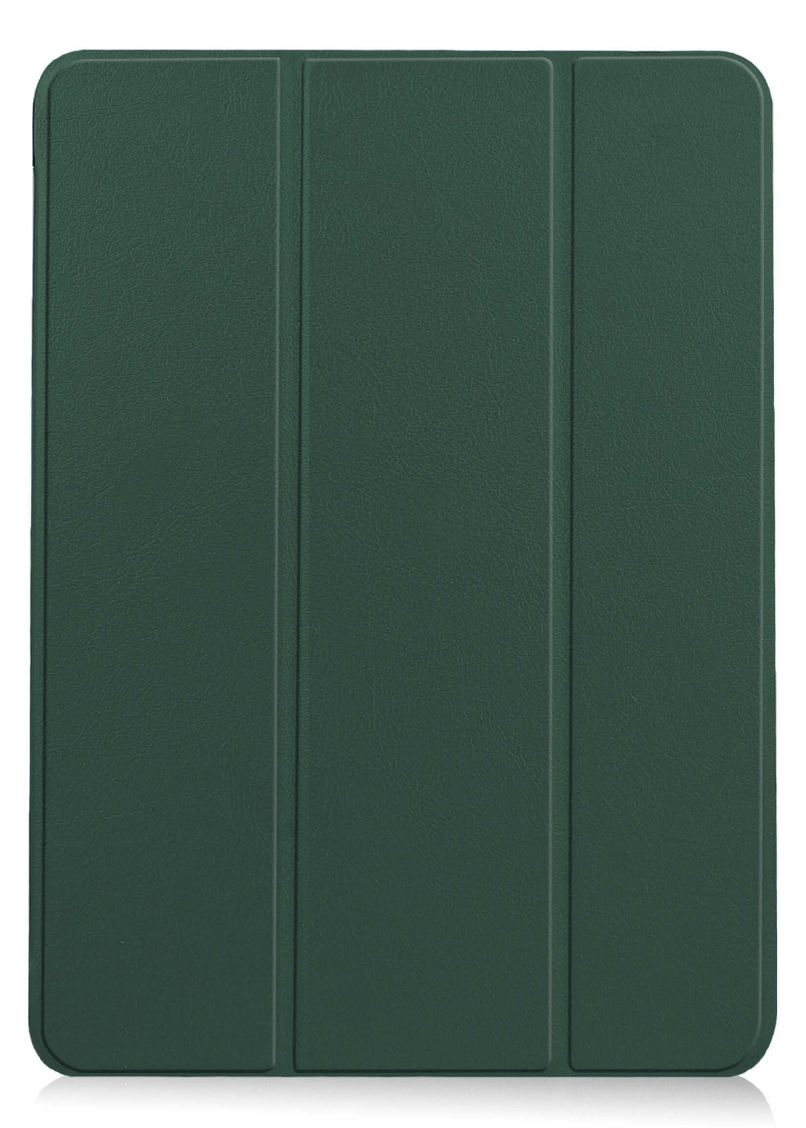 LUQ Hoes Geschikt voor iPad Air 2022 Hoes Luxe Hoesje Book Case - Hoesje Geschikt voor iPad Air 5 2022 Hoes Cover - Donkergroen
