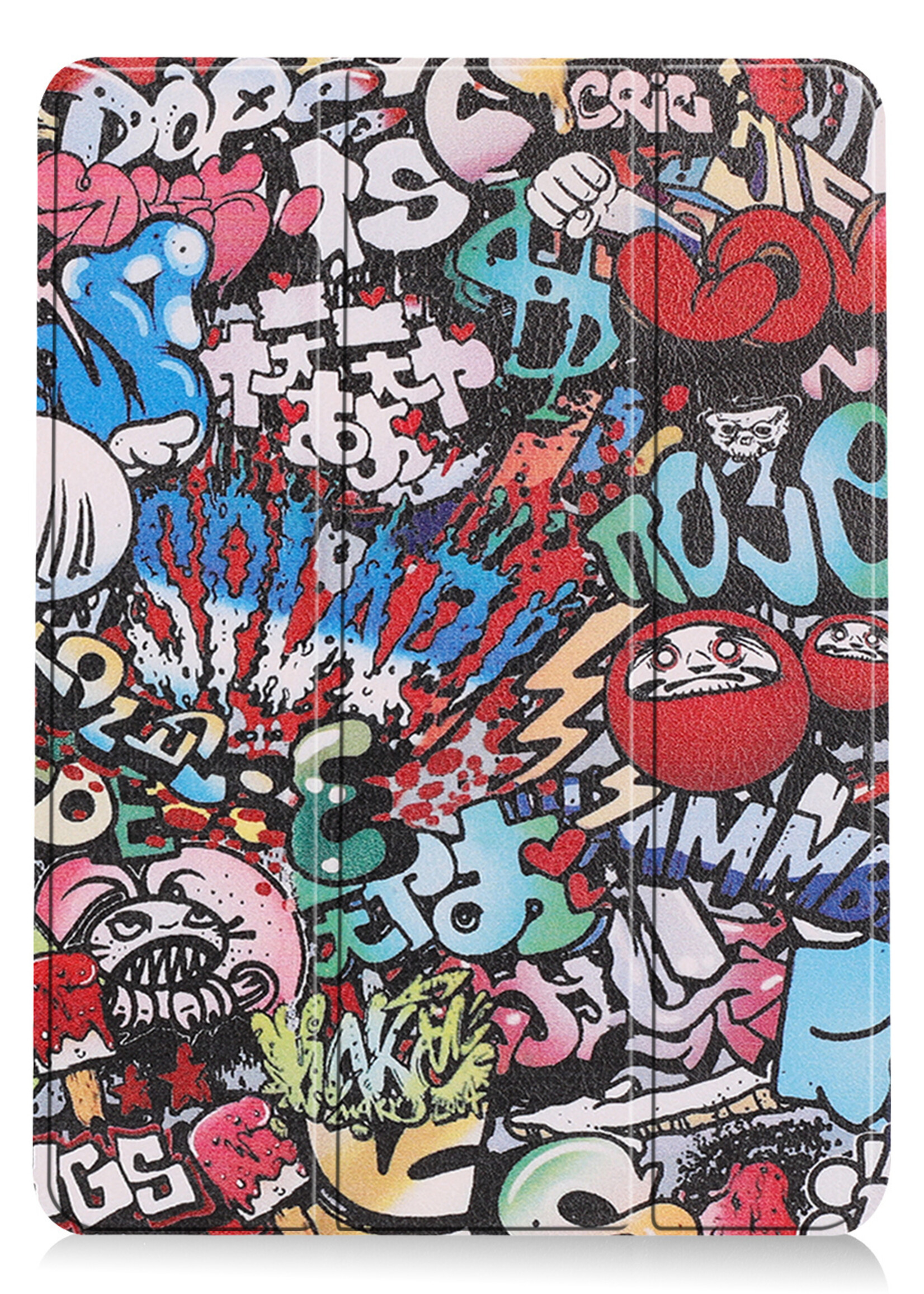 LUQ Hoes Geschikt voor iPad Air 2022 Hoes Luxe Hoesje Book Case - Hoesje Geschikt voor iPad Air 5 2022 Hoes Cover - Graffity