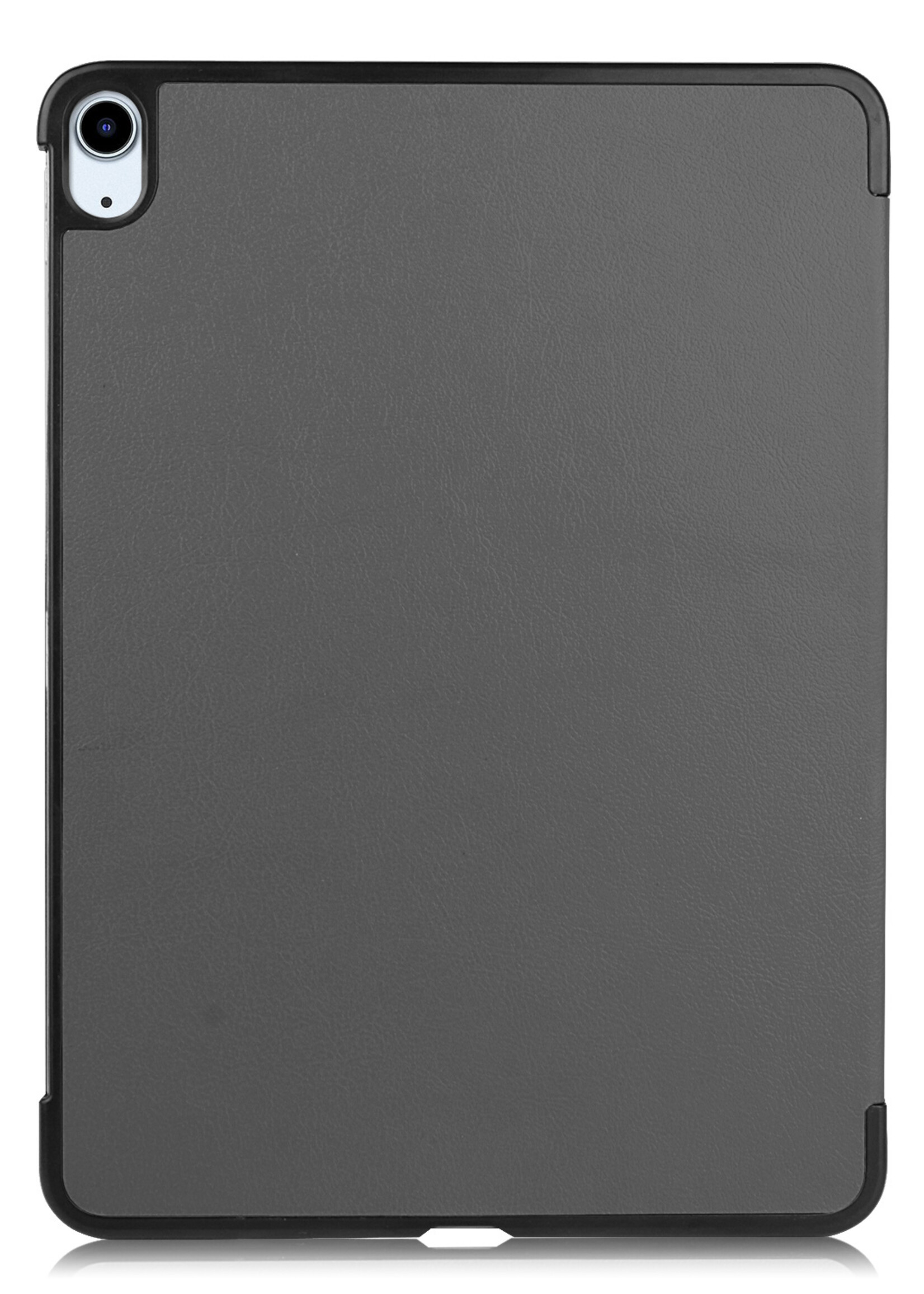 LUQ Hoes Geschikt voor iPad Air 2022 Hoes Luxe Hoesje Book Case - Hoesje Geschikt voor iPad Air 5 2022 Hoes Cover - Grijs