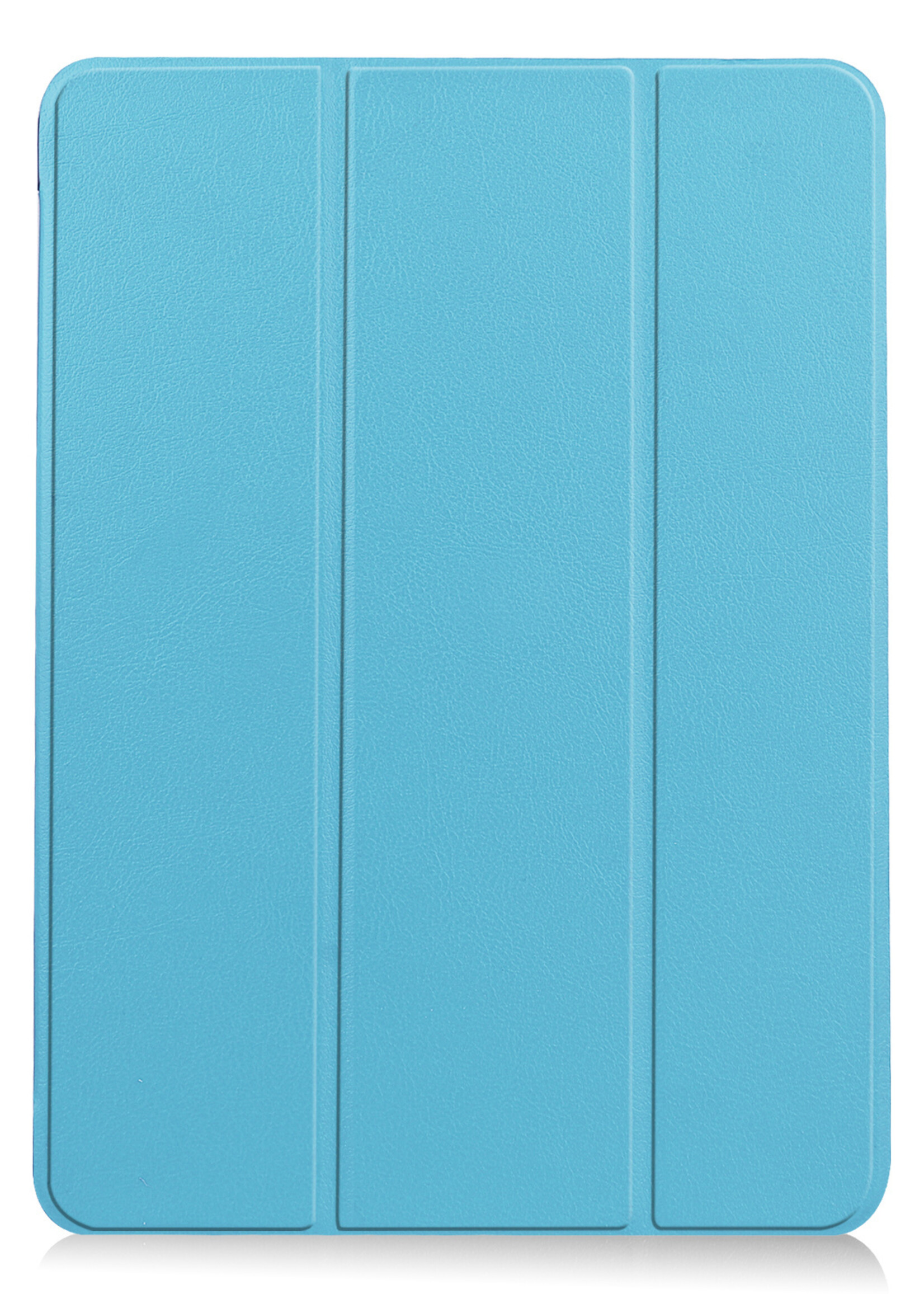 LUQ Hoes Geschikt voor iPad Air 2022 Hoes Luxe Hoesje Book Case - Hoesje Geschikt voor iPad Air 5 2022 Hoes Cover - Lichtblauw