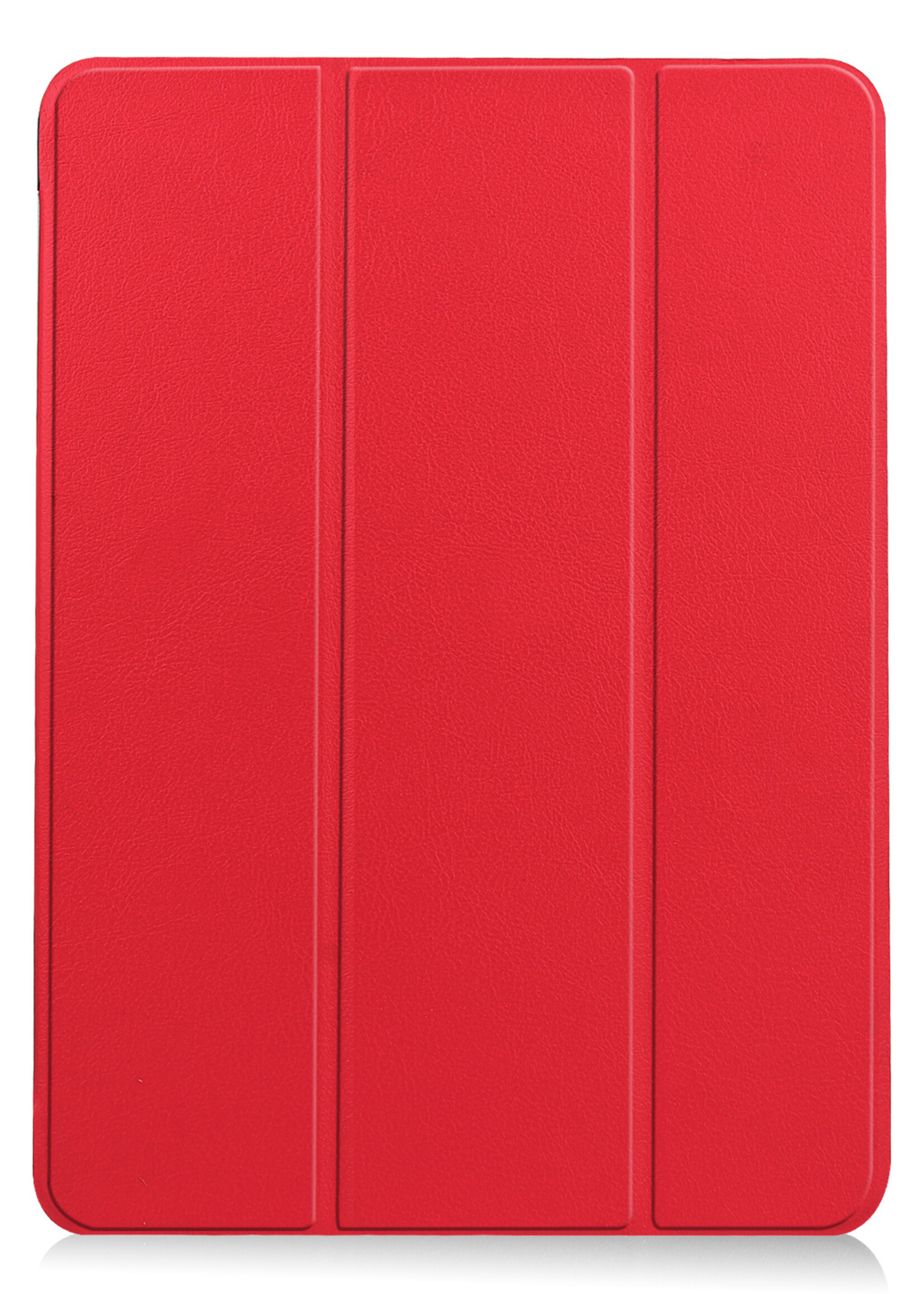 LUQ Hoes Geschikt voor iPad Air 2022 Hoes Luxe Hoesje Book Case - Hoesje Geschikt voor iPad Air 5 2022 Hoes Cover - Rood