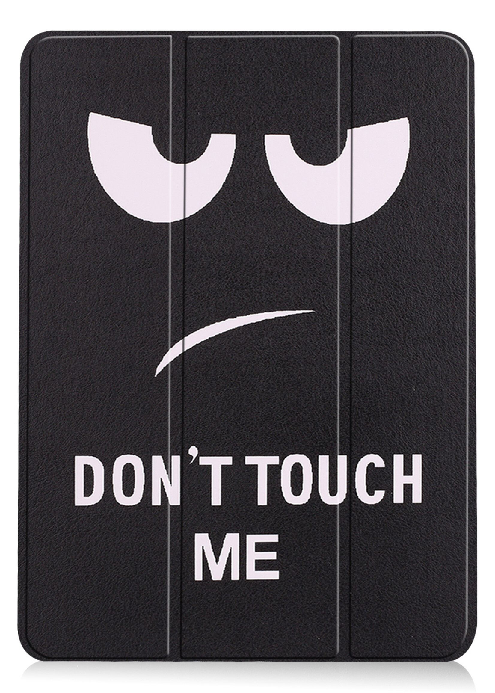 LUQ Hoes Geschikt voor iPad Air 2022 Hoes Luxe Hoesje Book Case - Hoesje Geschikt voor iPad Air 5 2022 Hoes Cover - Don't Touch Me