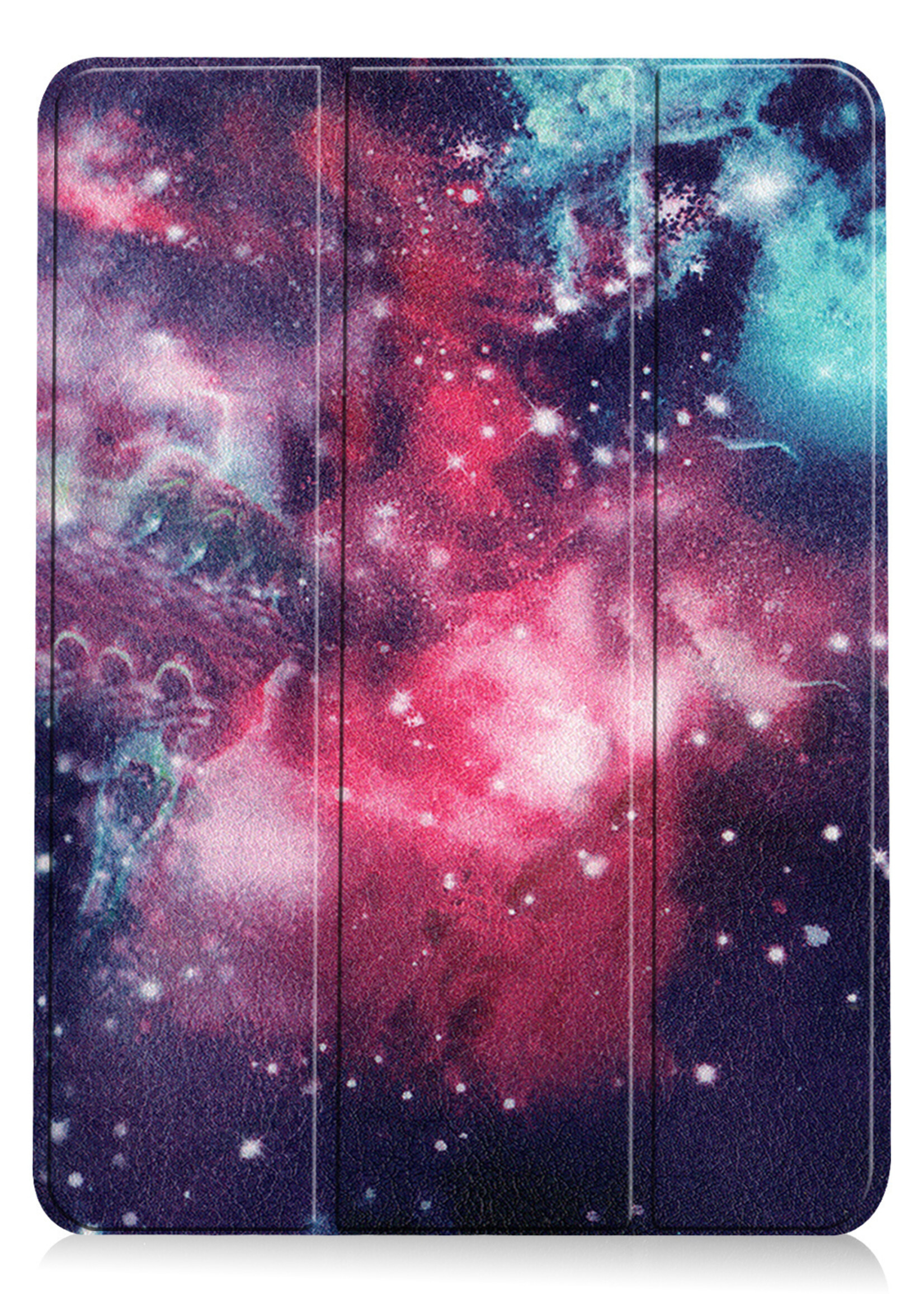 LUQ Hoes Geschikt voor iPad Air 2022 Hoes Luxe Hoesje Book Case Met Screenprotector - Hoesje Geschikt voor iPad Air 5 2022 Hoes Cover - Galaxy