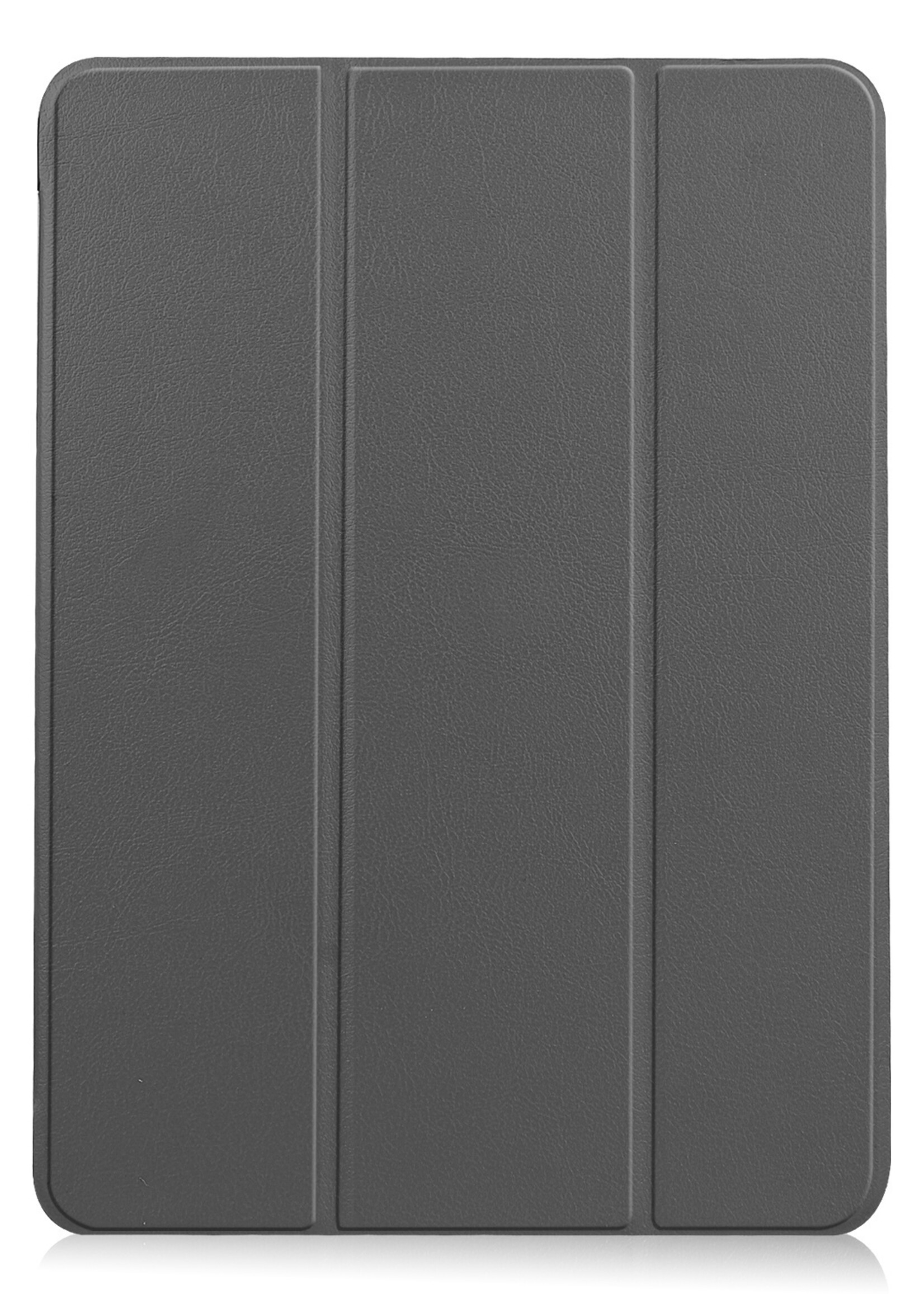 LUQ Hoes Geschikt voor iPad Air 2022 Hoes Luxe Hoesje Case Met Uitsparing Geschikt voor Apple Pencil Met Screenprotector - Hoesje Geschikt voor iPad Air 5 2022 Hoes Cover - Grijs