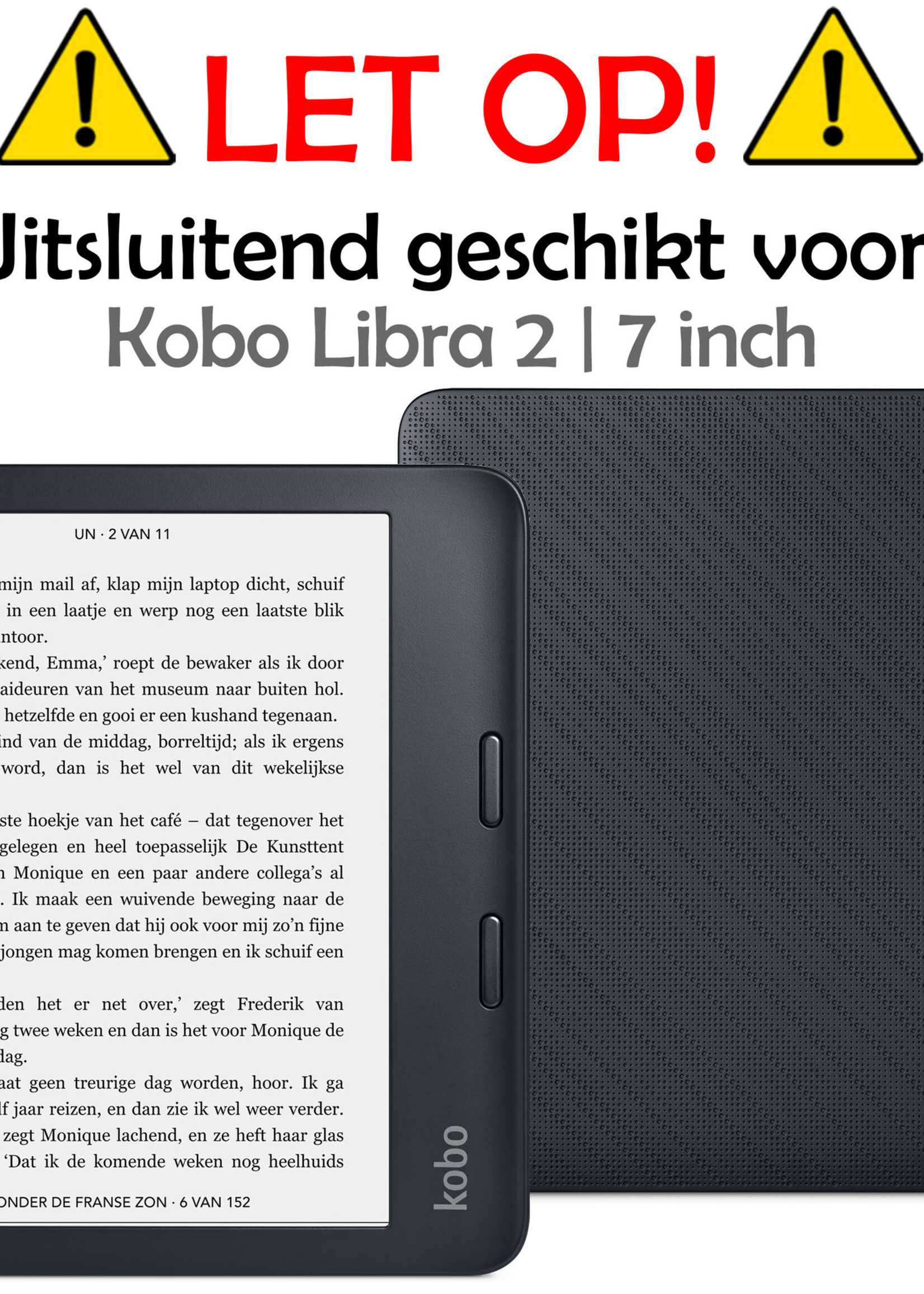 LUQ Screenprotector Geschikt voor Kobo Libra 2 Screenprotector Bescherm Glas Gehard Screen Protector