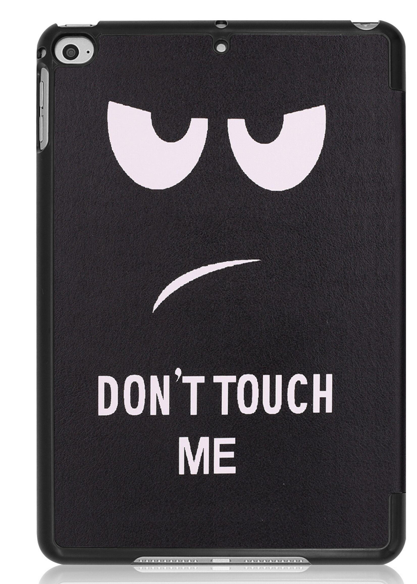 LUQ Hoes Geschikt voor iPad Mini 6 Hoes Luxe Hoesje Book Case Met Screenprotector - Hoesje Geschikt voor iPad Mini 6 Hoes Cover - Don't Touch Me