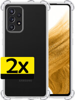 LUQ LUQ Samsung Galaxy A53 Hoesje Shockproof - Transparant - 2 PACK
