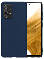 LUQ LUQ Samsung Galaxy A53 Hoesje Siliconen - Donkerblauw