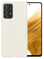 LUQ LUQ Samsung Galaxy A53 Hoesje Siliconen - Wit
