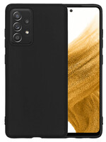 LUQ Samsung Galaxy A53 Hoesje Siliconen - Zwart