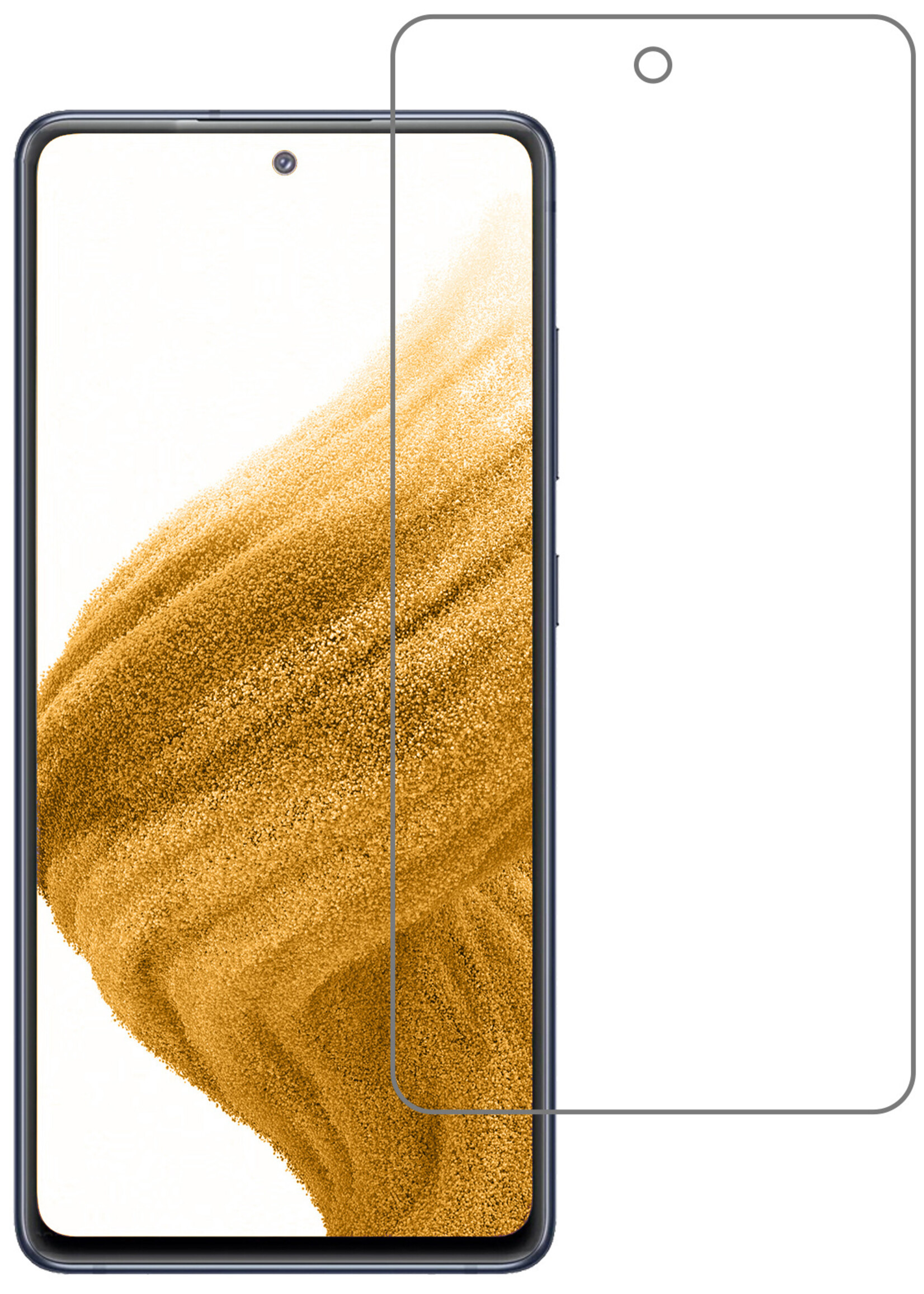 LUQ Screenprotector Geschikt voor Samsung A53 Screenprotector Beschermglas Gehard Glas - Screenprotector Geschikt voor Samsung Galaxy A53 Screenprotector Glas