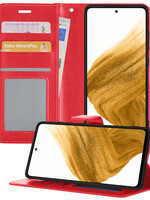 LUQ LUQ Samsung Galaxy A53 Hoesje Bookcase - Rood