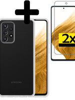 LUQ LUQ Samsung Galaxy A53 Hoesje Shockproof Met 2x Screenprotector