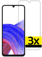 LUQ LUQ Samsung Galaxy A33 Screenprotector Glas - 3 PACK